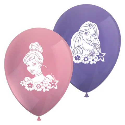PRINCESS LYS  BALLONS IMPRIMES 8pcs