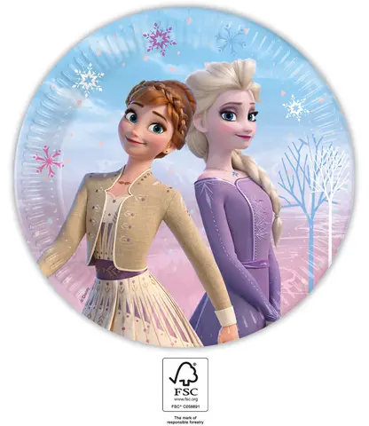 FROZEN II WIND SPIRIT ASSIETTE EN PAPIER 33cm 8pcs