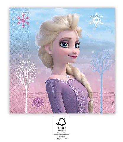 FROZEN II WIND SPIRIT SERVIETTE PAPIER 33x33cm 20pcs