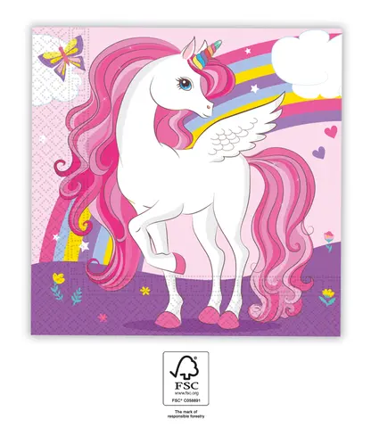 UNICORN SERVIETTES EN PAPIER 3