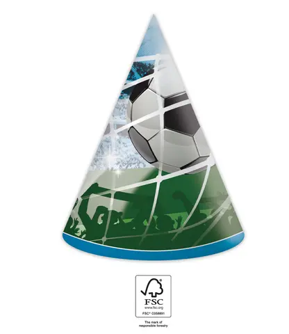 SOCCER FANS CHAPEAUX 6pcs