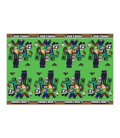 MINECRAFT NAPPE PLASTIQUE 120X180 cm