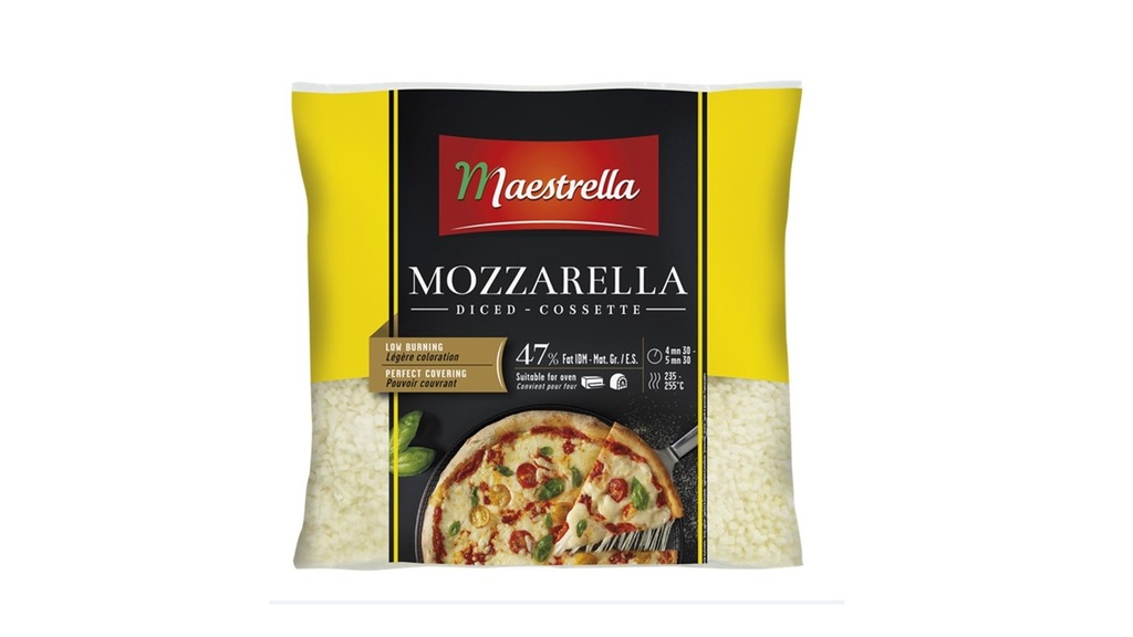 MOZZARELLA RÂPÉE *MAESTRELLA* 47% MG 2.5KG "SAC JAUNE"