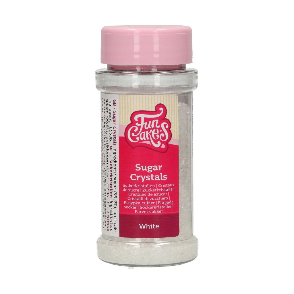 FunCakes Fine Sugar Crystals White 80g