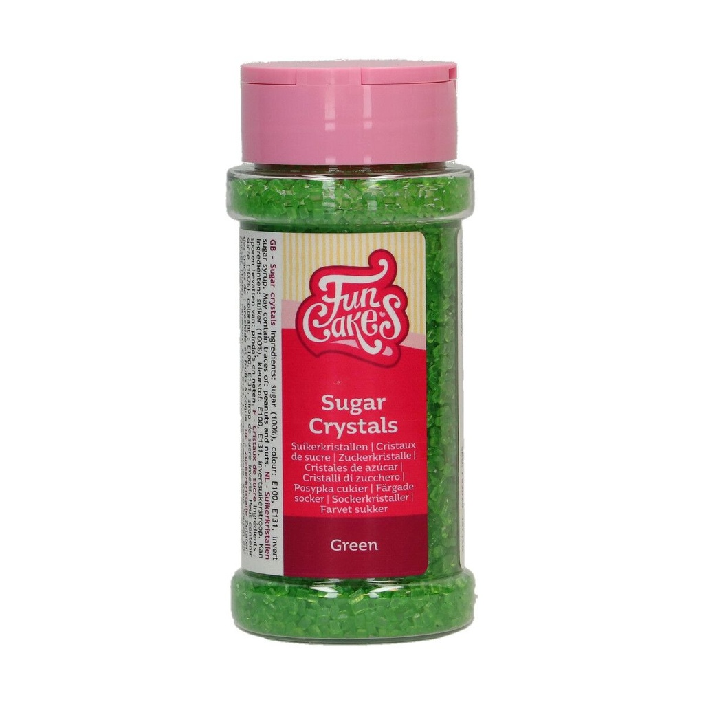 FunCakes Fine Sugar Crystals Green 80g