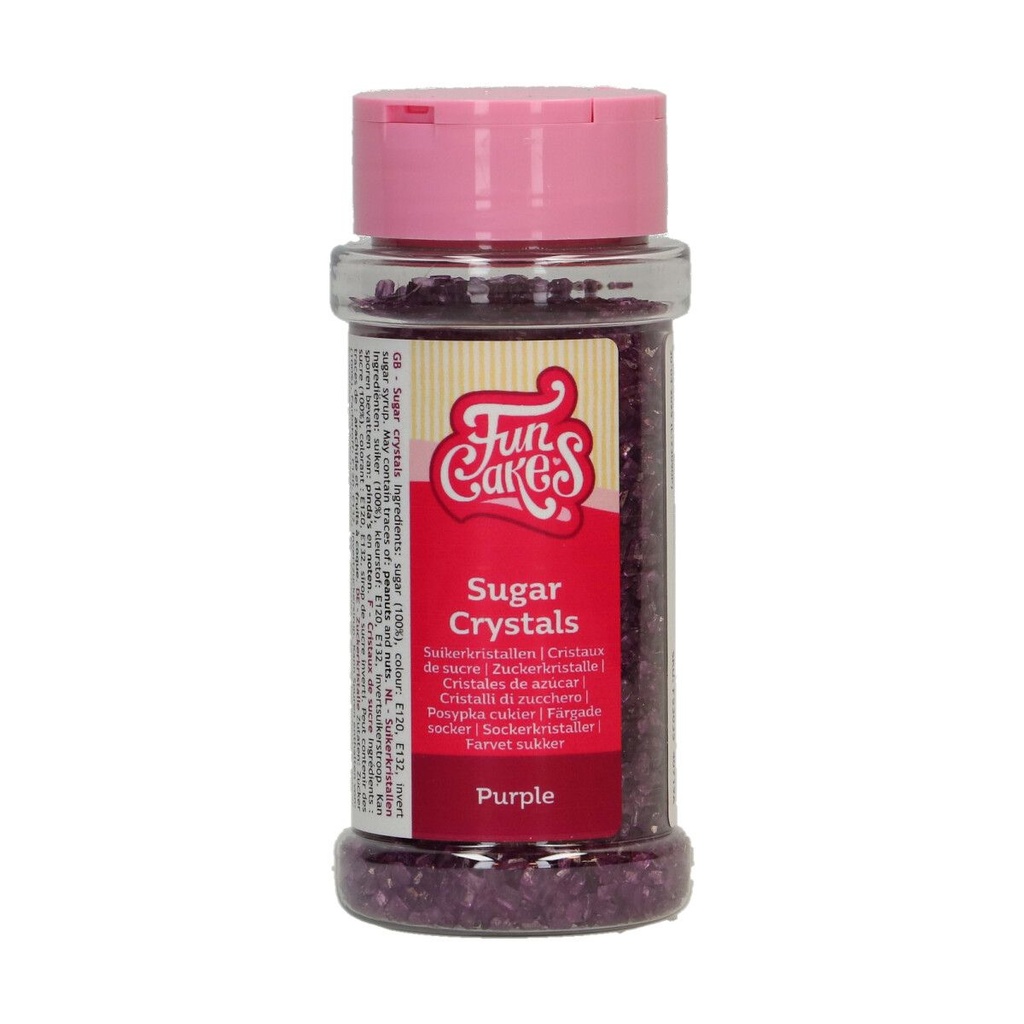 FunCakes Fine Sugar Crystals Purple 80g