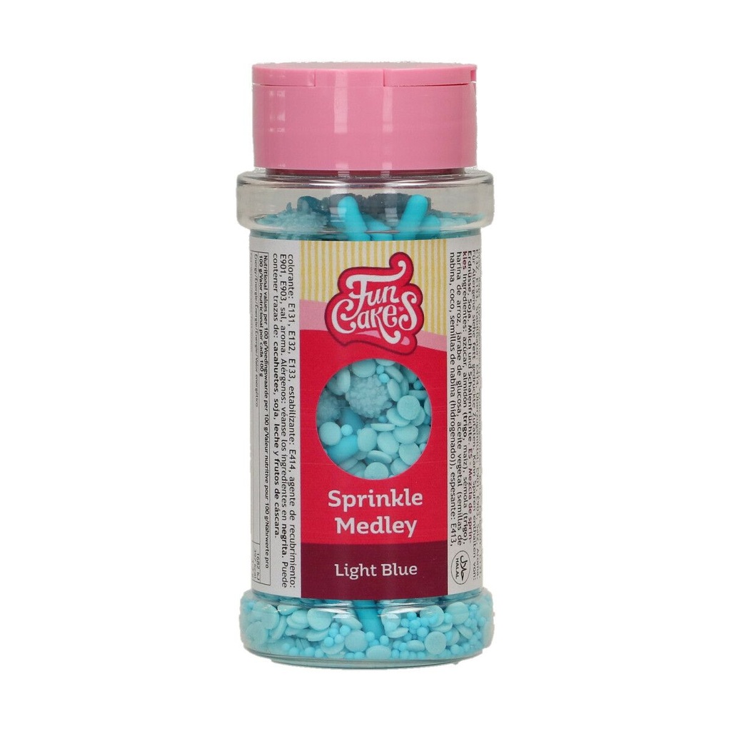 FunCakes SUGAR DECORATION MIX Light Blue 70g
