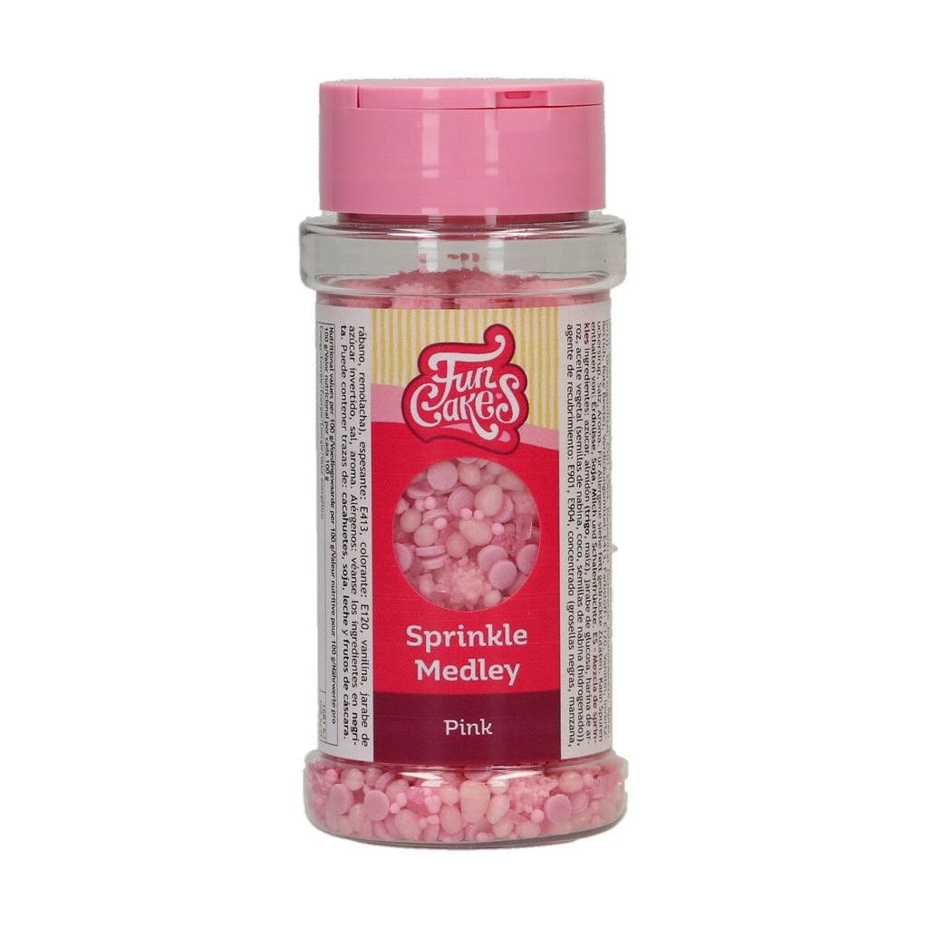 FunCakes SUIKERDECORATIEMIX Roze 70g