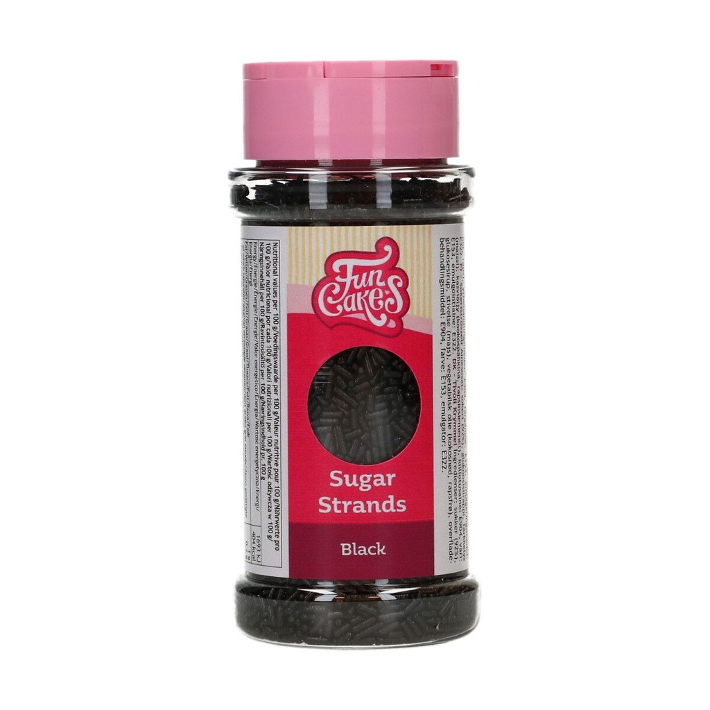 FunCakes Zwarte Suiker Vermicelli 80 g