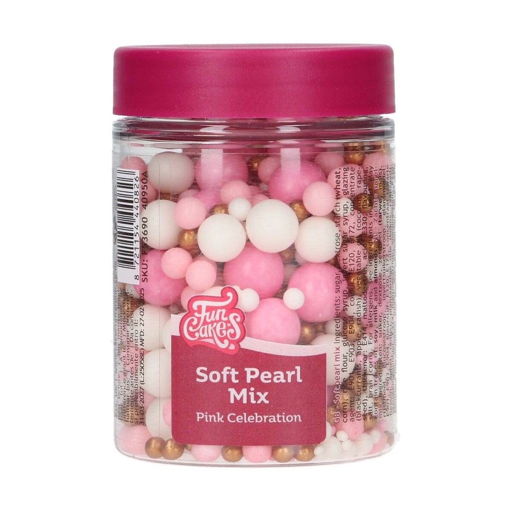 FunCakes SUGAR DECORATION MIX Pink Celebration 80g