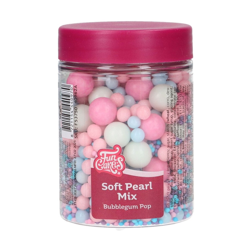 FunCakes MIX DECORATION EN SUCRE Bubblegum Pop 80g