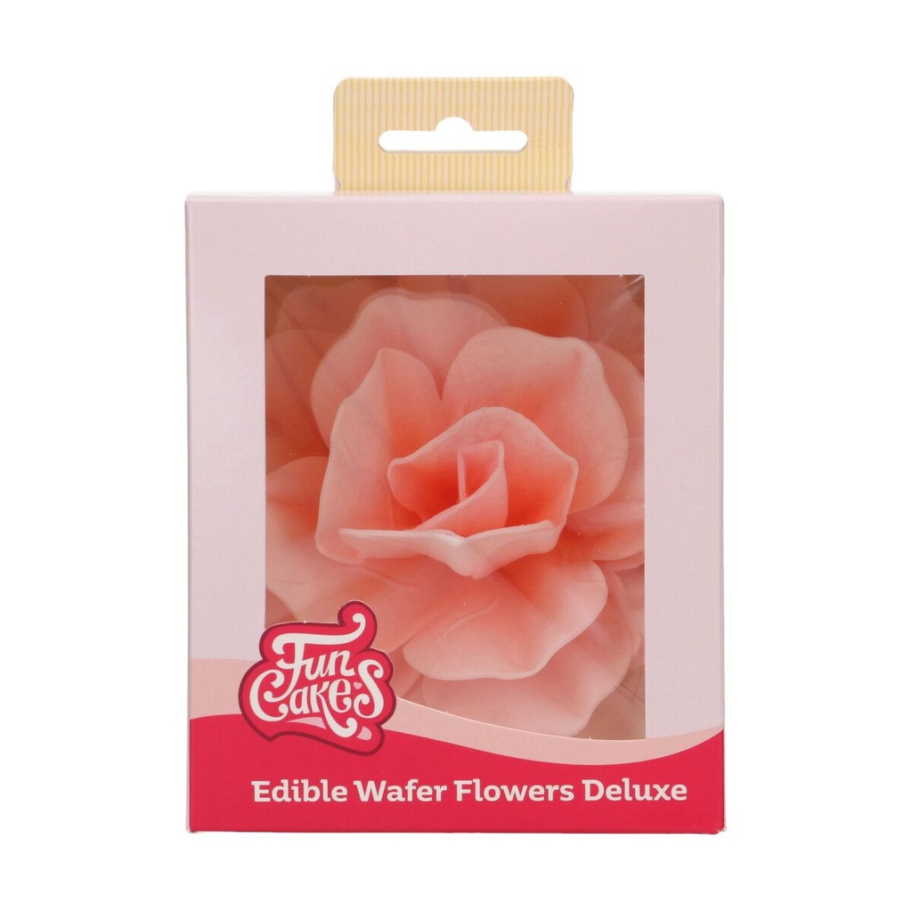 FunCakes Wafer Flowers Pastella Pink Rose 12.5cm