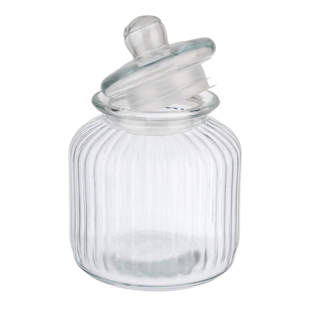 APS BONBONNIERE / BOCAL VERRE 17XH24.5CM - 3.0L - COUVERCLE A/JOINT POLYETHYLENE - 82268