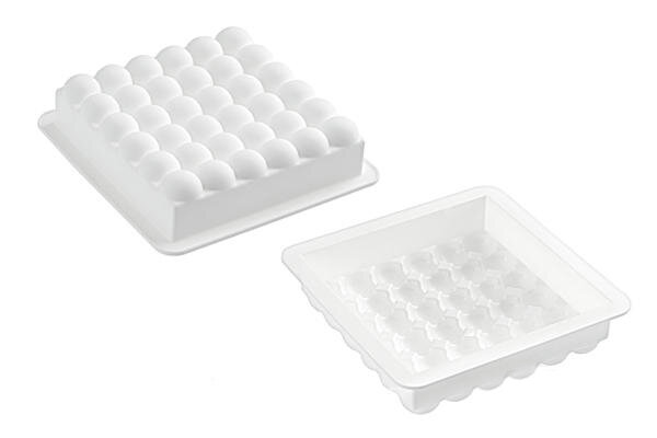 SILIKOMART - MOULE SILICONE - BUBBLES 180 X 180MM H 50MM VOL 1400ML TORTAFLEX