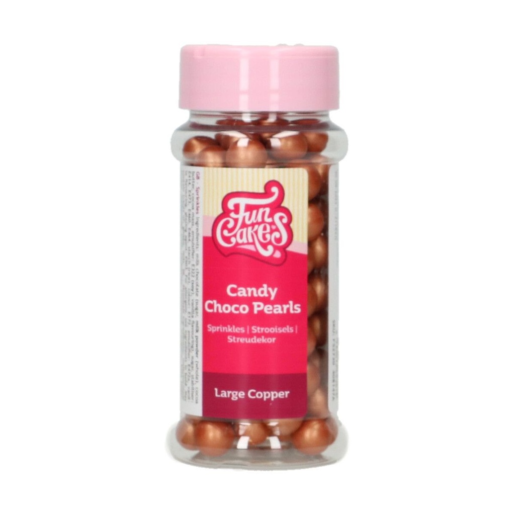FunCakes Candy Choco Pearls Large Copper 70 g