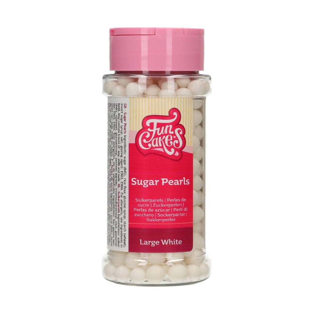 FunCakes Sugar Perles Large Blanche 70 g