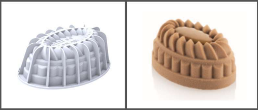 SILIKOMART OVAL MOLD 176X104 H 60 MM "WHOLE HEART" 665ML