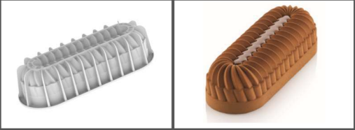 SILIKOMART MOULE BUCHE "PLEIN CŒUR" 236X80 H60MM - 860ML