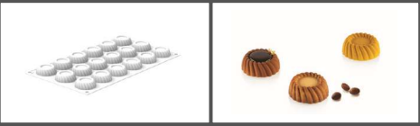 SILIKOMART MOULE TORTA XS ø40 H 15 MM - 18 EMPREINTES DE 14ML