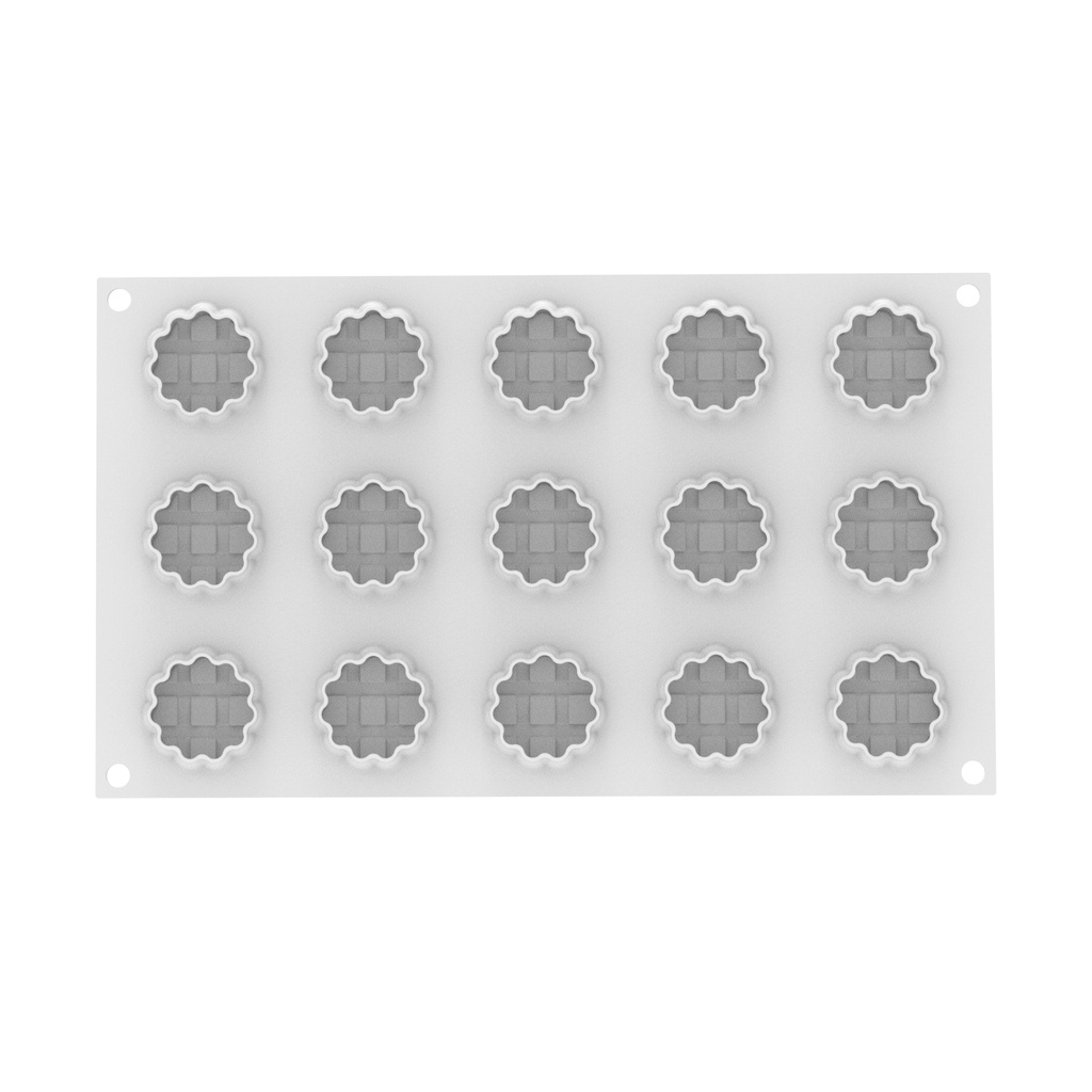 SILIKOMART MOULE CROSTATA XS 20 - ø44 H 17 MM - 15 EMPREINTES DE 20ML