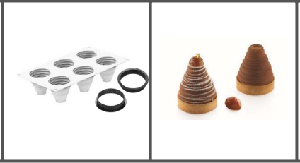 SILIKOMART MOULE KIT TARTE RING ALBIA -  ø65 H 61 MM + 6 CERCLES ø70 MM H 20MM --106ML