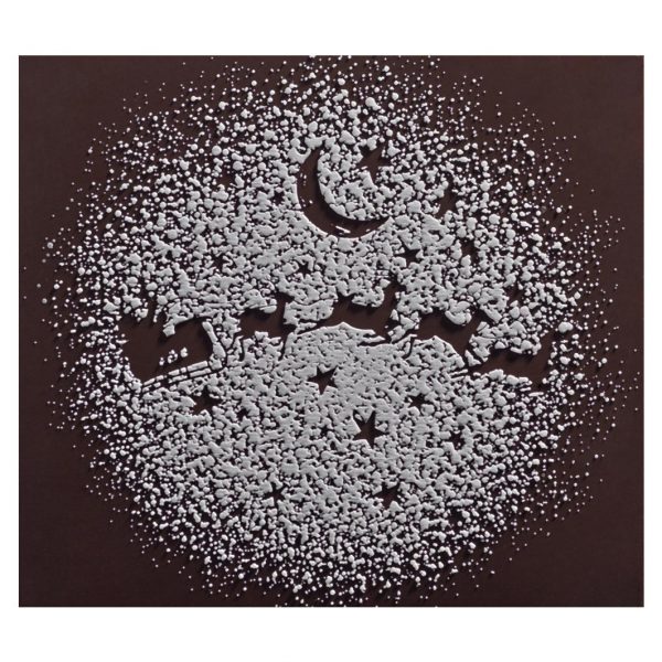 074211 PCB EMBOUTS CN AVEC RELIEF TRAÎNEAU 8,5X7,5CM 72PCES ***S/CD***