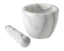 WESTMARK GOURMET VIJZEL + STAMPER 10CM WIT MARMER