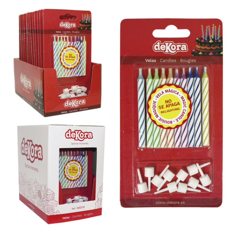 BOUGIES MAGIQUES 10 PCES