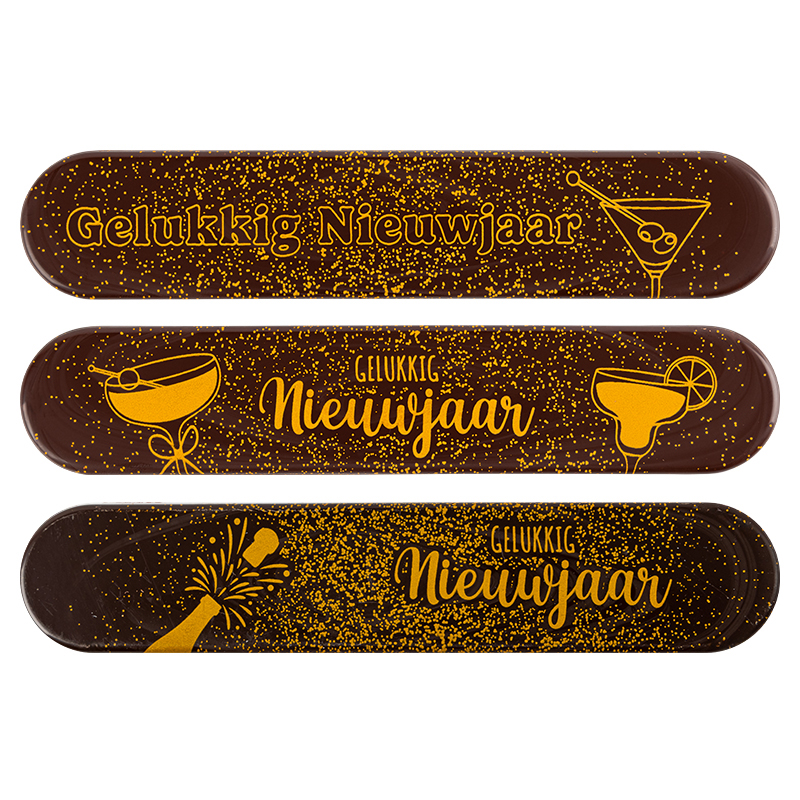 2015778 Eclair Gelukkig Nieuwjaar 15x3 cm 35pcs ***OP/ORDER***