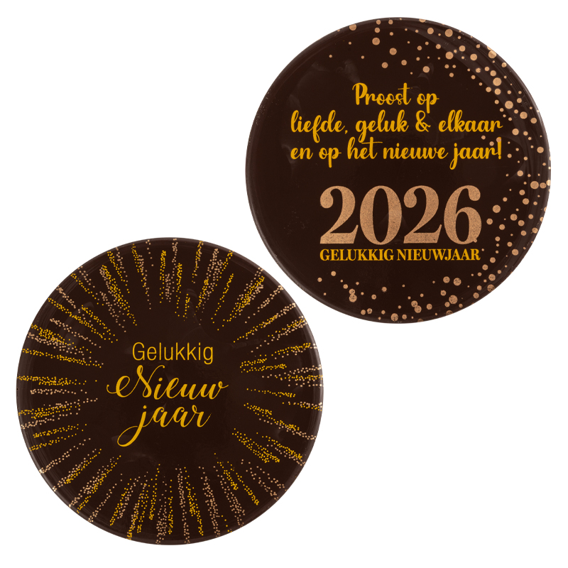 2015614 New Year letter Gelukkig Nieuwjaar 2026 12 cm 10pcs ***ON/ORDER***