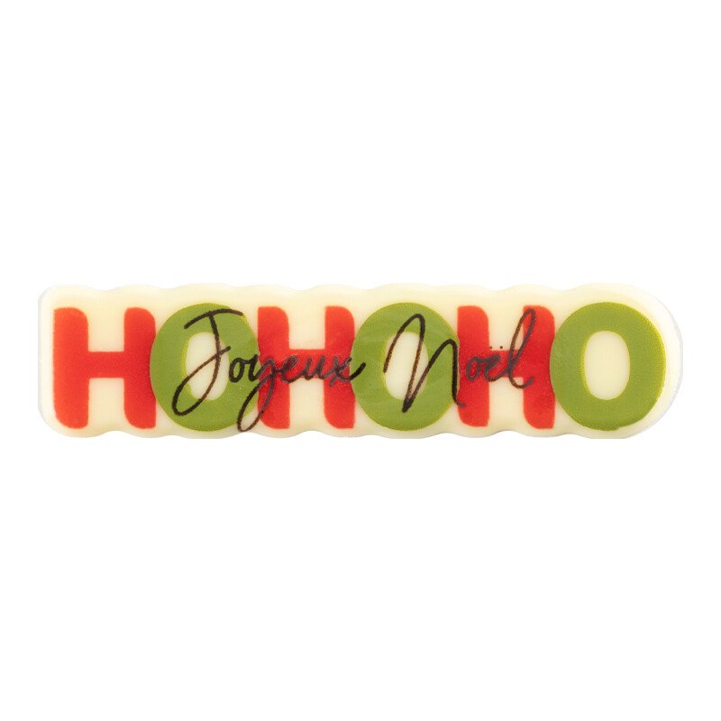 2015752 Plaquette HOHOHO Joyeux Noël 8x2 cm 90pcs 