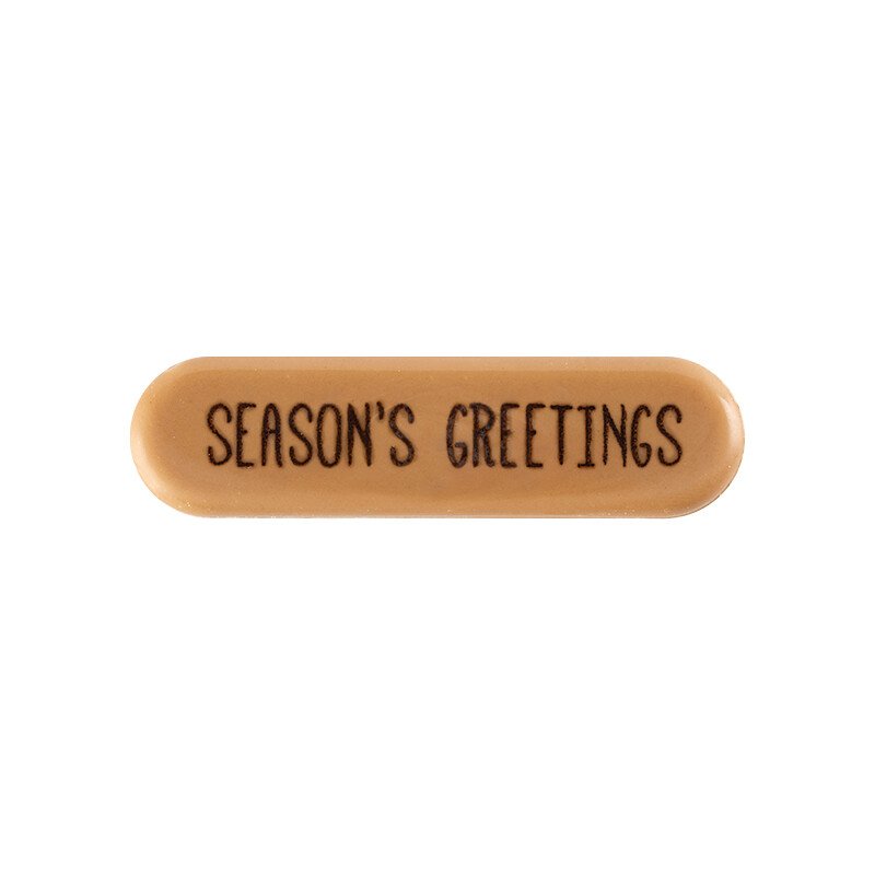2015780 Plaquette Season's Greetings 5,5x1,5 cm 160pcs ***S/CDE***