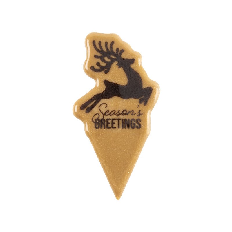 2015427 Prikkers hert Seasons greetings 6,7 cm 80pcs ***OP/ORDER***