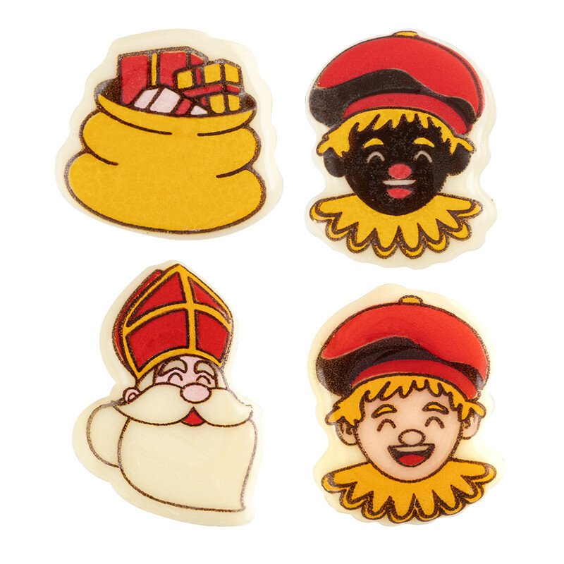 2036726 Saint-Nicolas, Père fouettard et cadeau 3 cm 360pcs ***S/CDE***