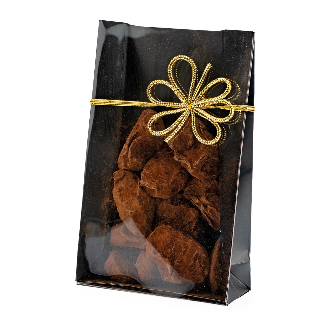 LUXE ZWARTE EN TRANSPARANTE KAARTHOES 10X4H16CM 25ST FOST+ INBEGREPEN