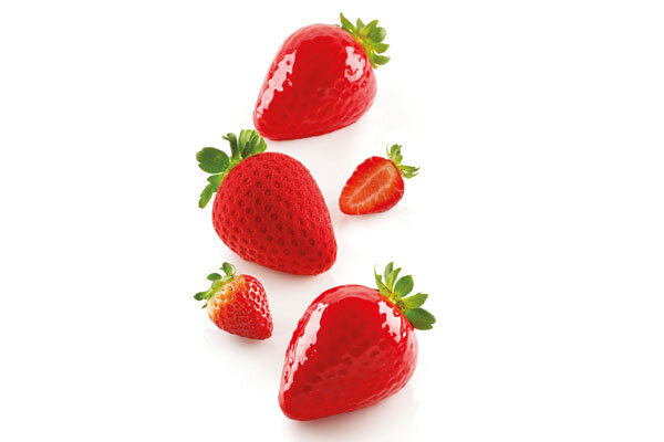SILIKOMART - MOULE TROMPE L'OEIL FRAISE - FRAGOLA 60 X 77MM H 54 MM-120ML