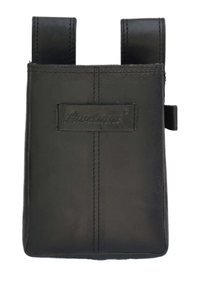 PAVELINNI ACCESSORY PAYMENT TERMINAL HOLDER - MINI TABLET MAX 3CM THICKNESS BLACK BUFFALO LEATHER GLADIATOR - 10X14X4CM - DC07130ABL