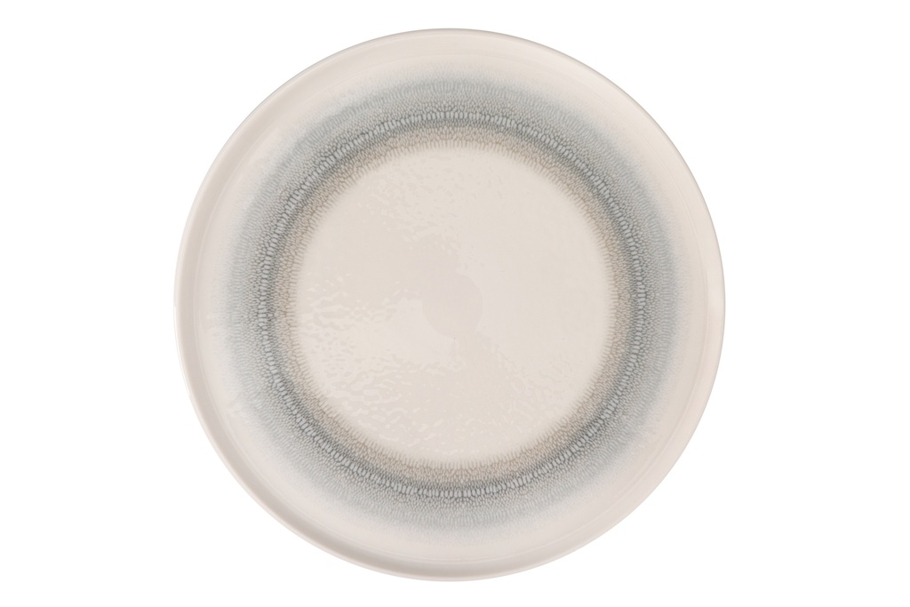 PIOLI NEPTUNE PLATE 27CM WHITE/BLUE PORCELAIN - NE18AP27