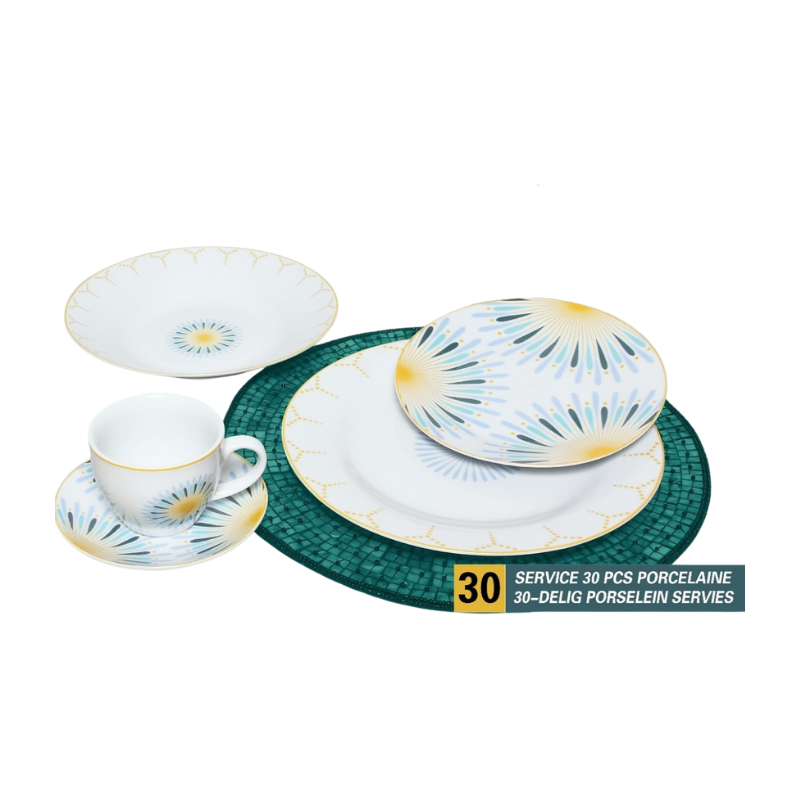 MAXIME HOME - "FANTASY" TAFELSERVIES SET 30 STUKS
