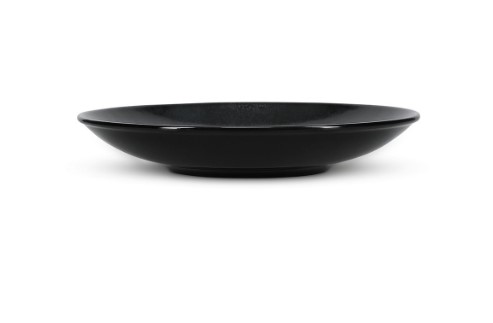 BONBISTRO OVIO NOIR ASSIETTE COUPE 25.5XH4.5CM PORCELAINE - 740326 
