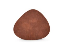 BONBISTRO SET DE 4 SOUS VERRES 11X10CM CUIR BRUN FONCE - 757195 