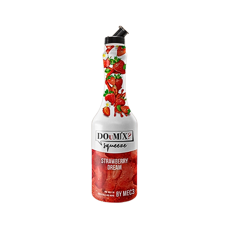 DOUMIX SQUEEZE "GEPERSTE VRUCHTEN" AARDBEI 1L