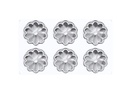 SILIKOMART KIT 3D TARTE RING BLOOM Ø 76,5MM HT17MM 6 CERCLES + MOULE 6 EMPREINTES 