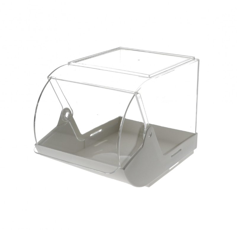 STACKABLE WHITE PLASTIC CANDY BOX 23 X 14.5 CM H15CM