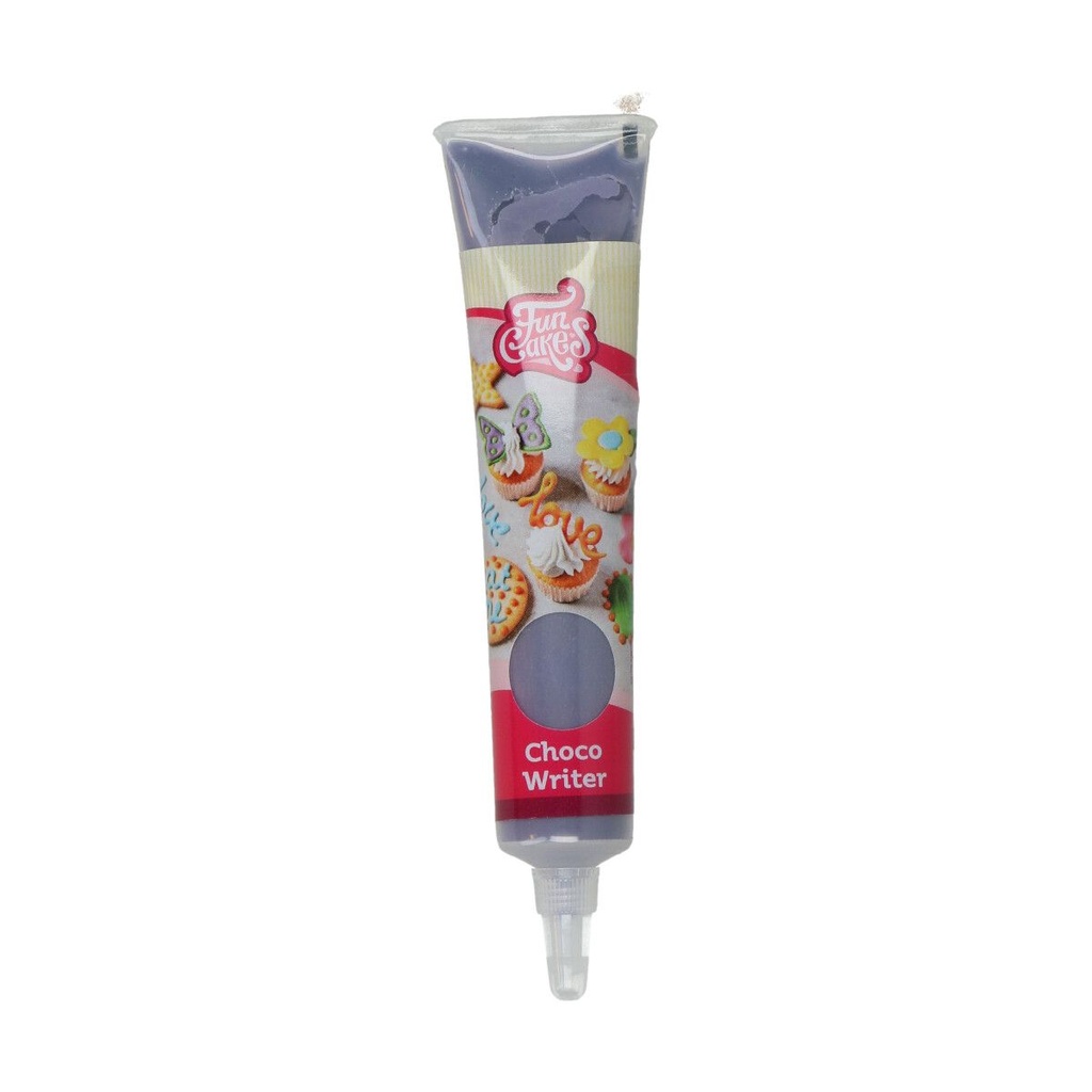 FUNCAKES CHOCO SCHRIJFSTIFT PAARS 25G