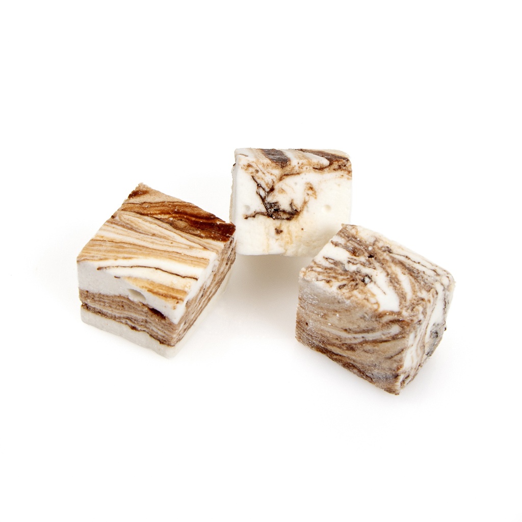 WIRWARR VIERKANTE STRACCIATELLA MARSHMALLOW MALLOWS 18 ST - 215G