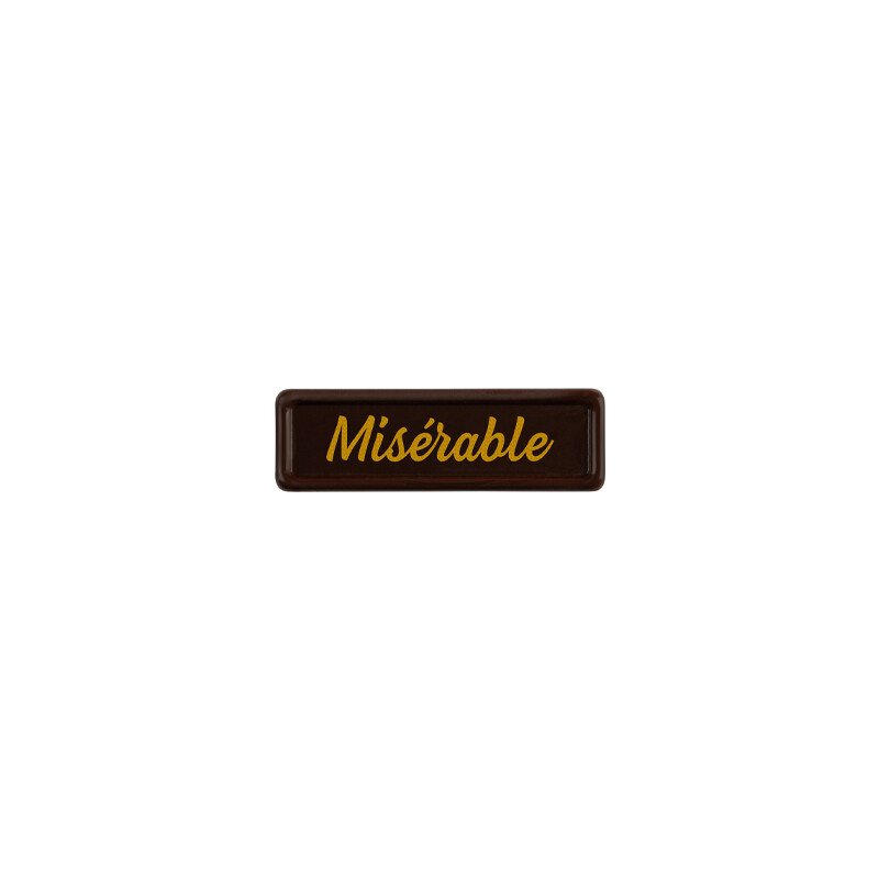 2002466 MISERABLE PLAATJE 3,8X1,2 CM 300ST 