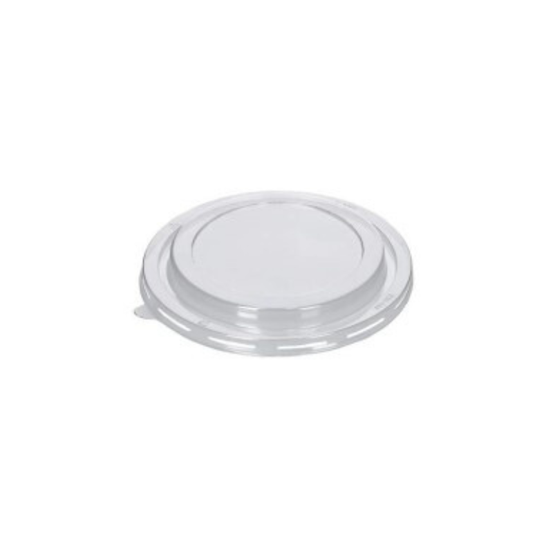 COUVERCLE ROND DOME Ø150MM TRANSPARENT POUR SALADIER 750ML CARTON DE 300 PCES ( 6 PAQUETS DE 50 PCES)