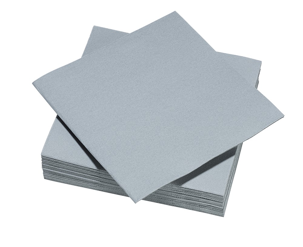 MAXIME HOME - SERVIETTES GRISE 38x38 CM 30PCS
