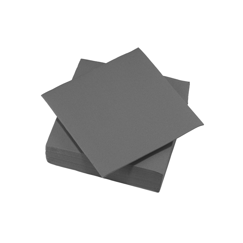 TASSINON NAPKINS ANTHRACITE 38x38 CM 30PCS